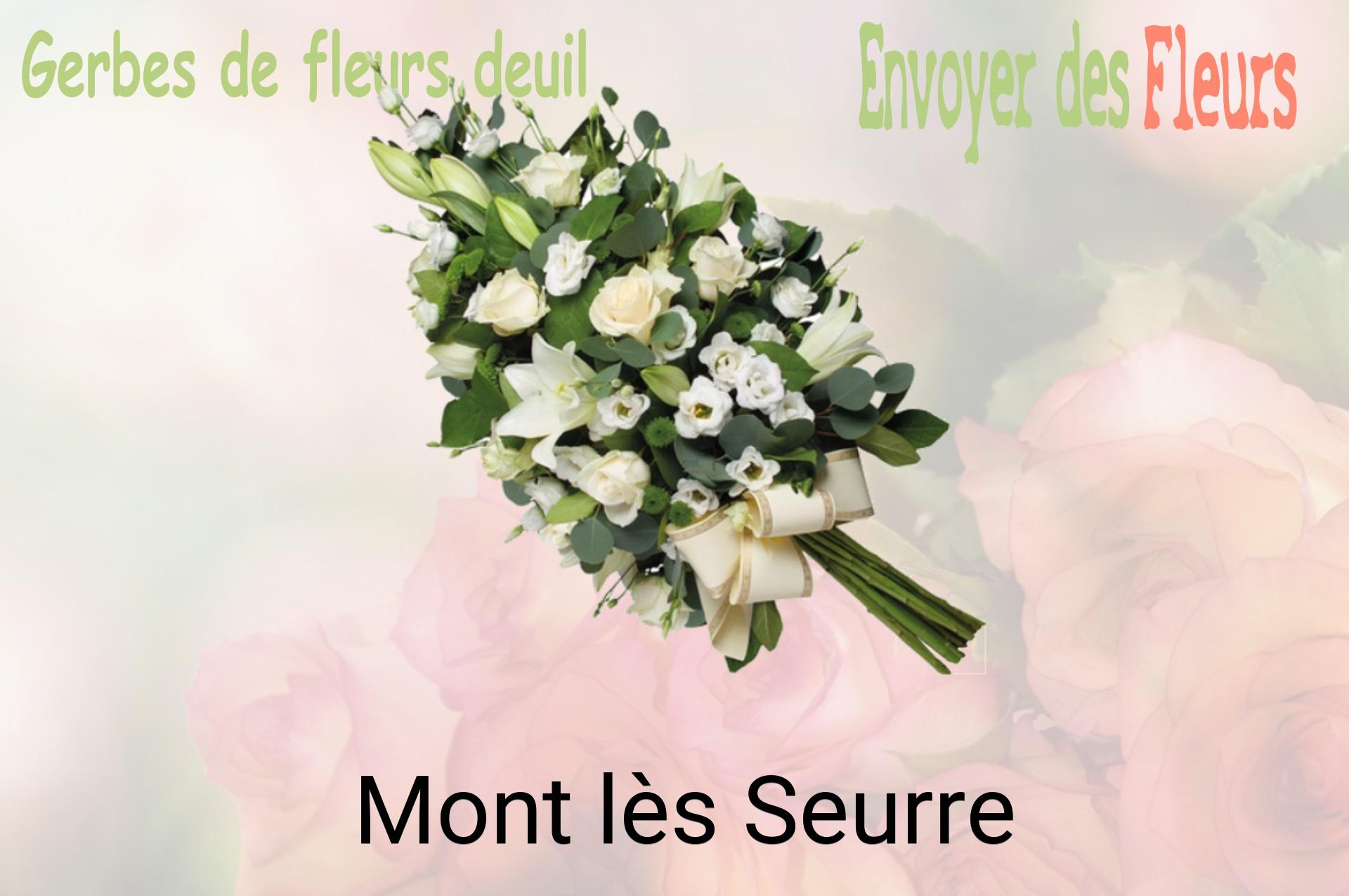 Gerbe de fleurs de deuil livrée à Mont-lès-Seurre